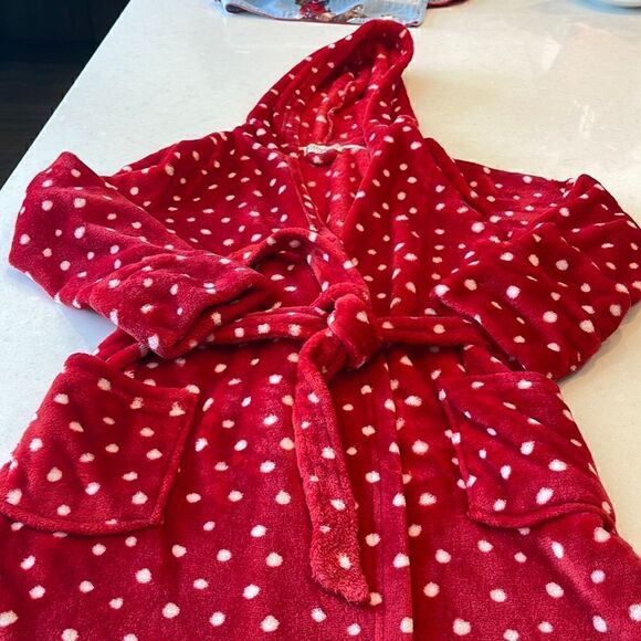 PJ salvage kids robe size 10 red with white polkadots. Fabulous brand excellent. - Picture 1 of 6